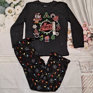 Christmas Kids/Boys Fleece Pajamas Sleep Set L